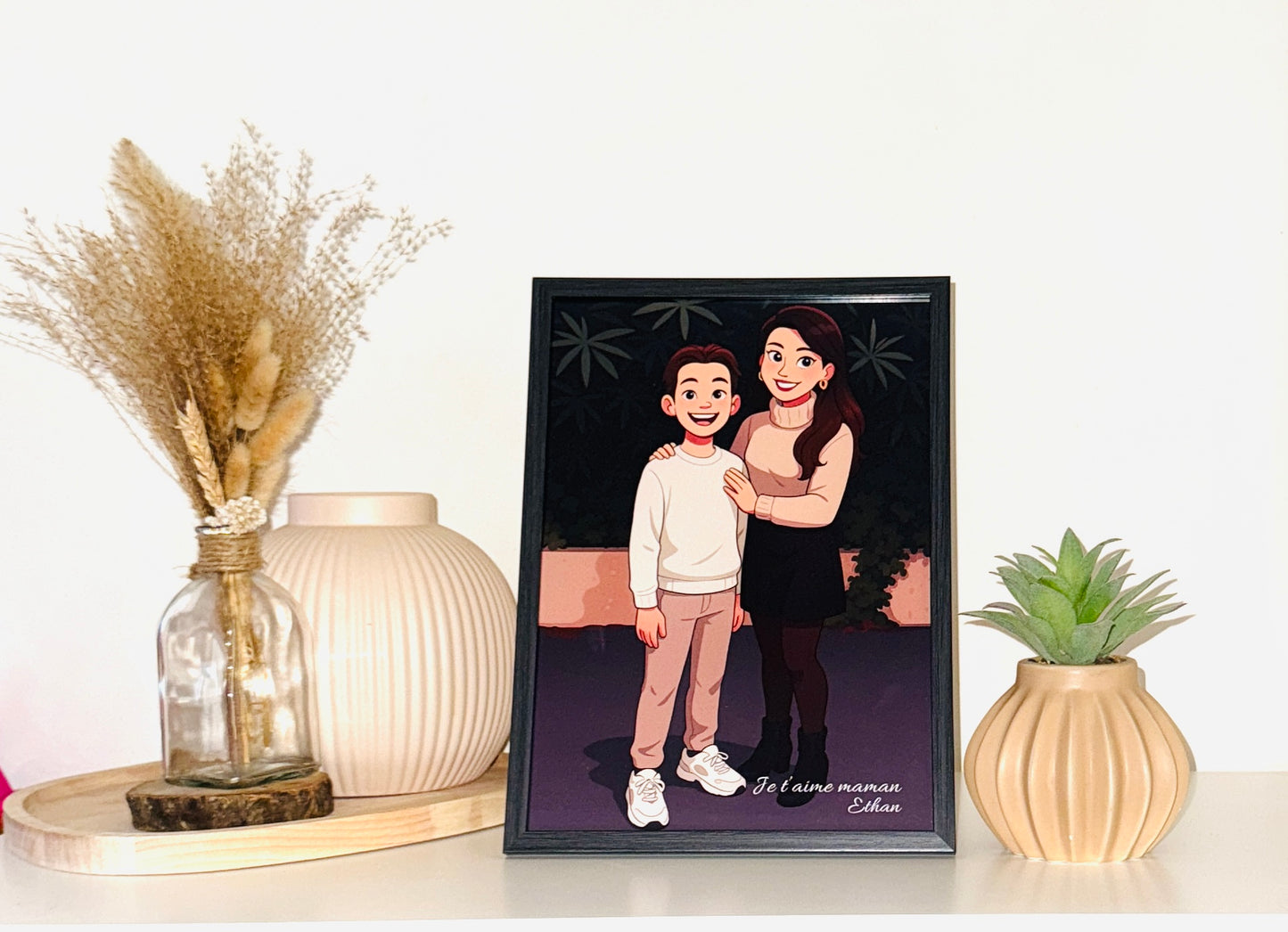 Cadre photo personnalisé " dessin animée "