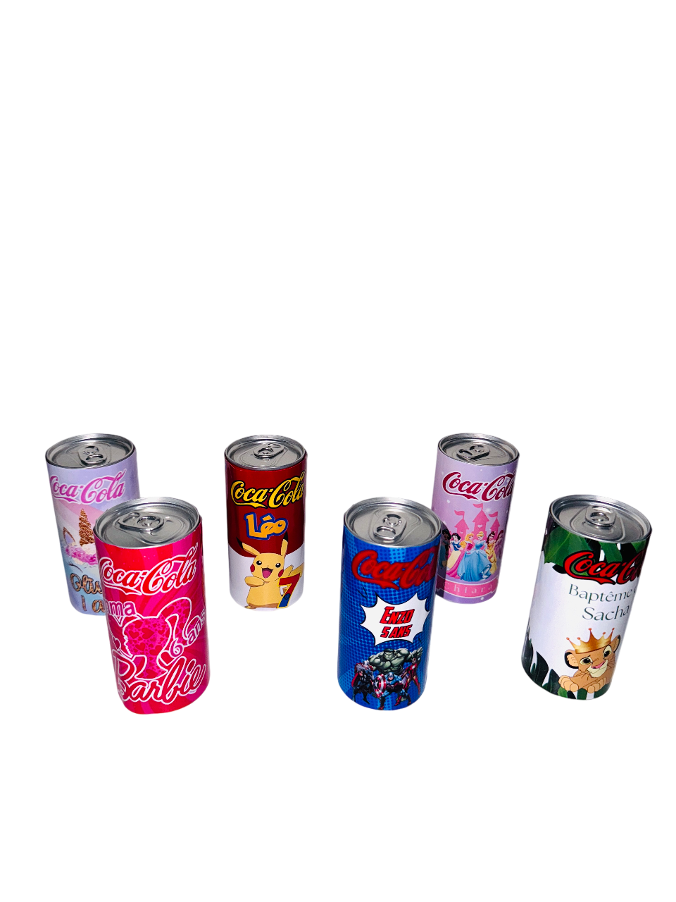 Mini canette de Coca-Cola personnalisée x2