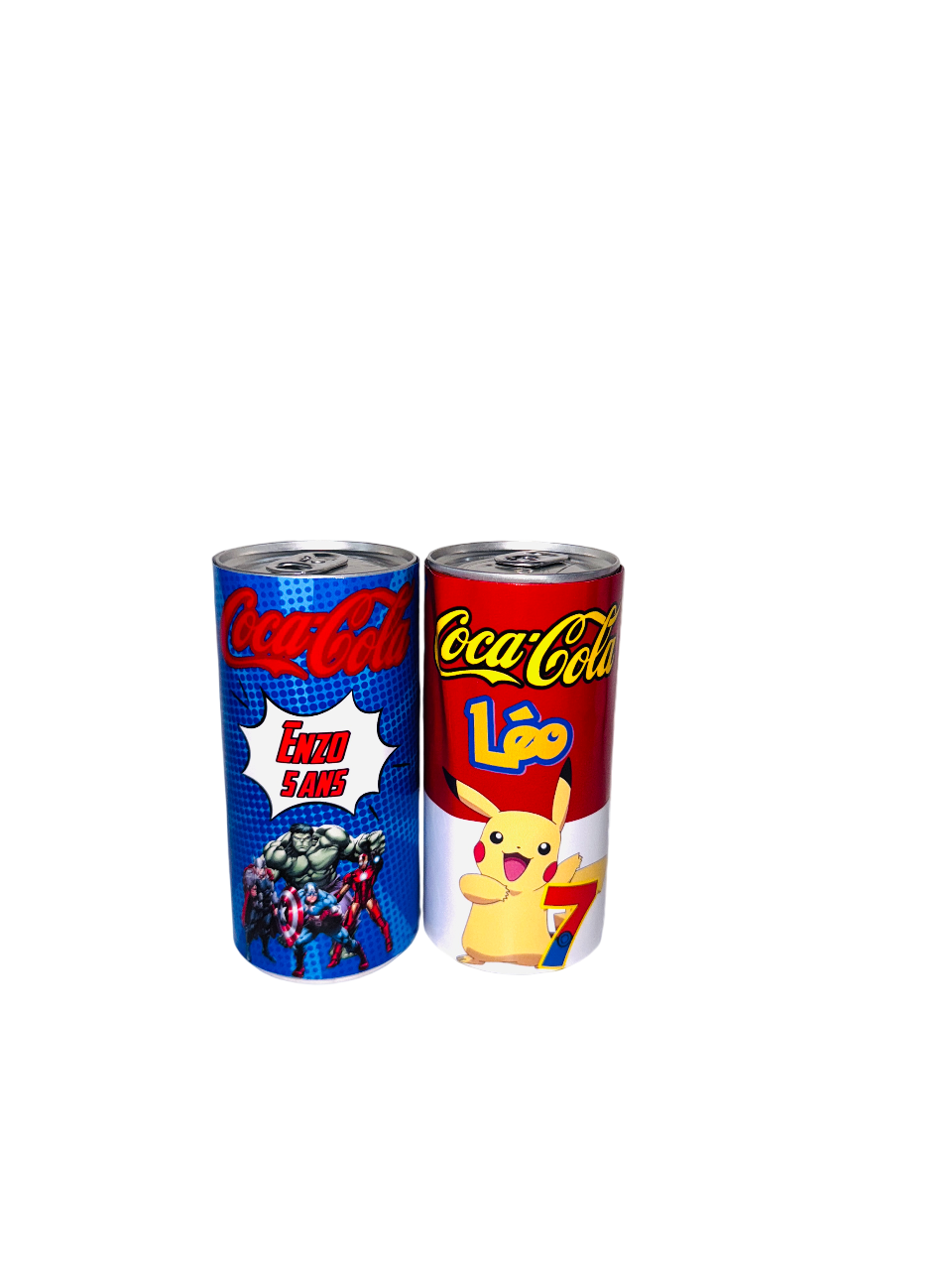 Mini canette de Coca-Cola personnalisée x2