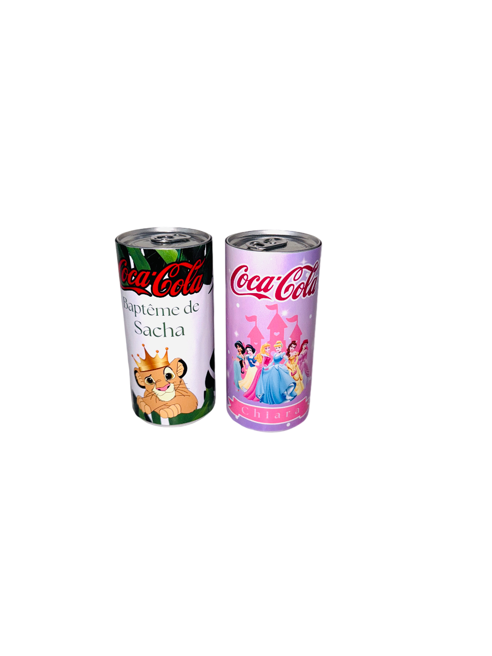 Mini canette de Coca-Cola personnalisée x2